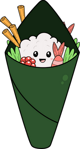 playful temaki sushi cartoon with smiling rice on transparent - Download Free Stock Videos Pikwizard.com