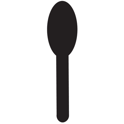 solid black spoon silhouette on transparent background - Download Free Stock Videos Pikwizard.com