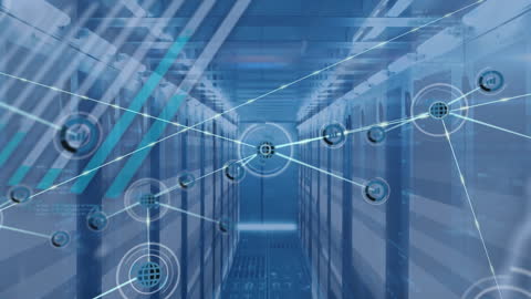 Global Networking Connections Over Computer Servers