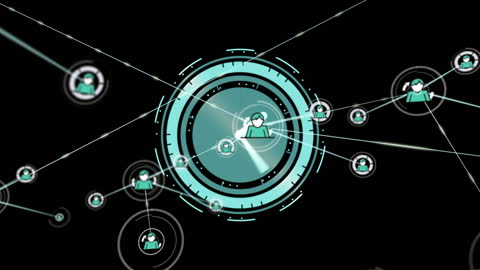Digital Network Connection Visualization