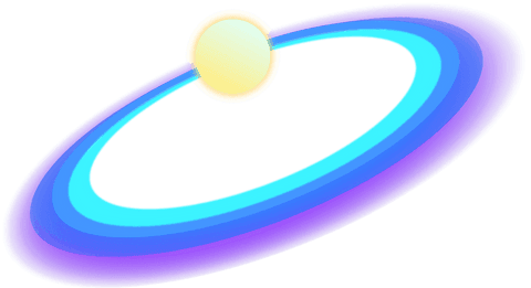Transparent Gradient Ringed Planet with Yellow Glow in Space - Download Free Stock Videos Pikwizard.com