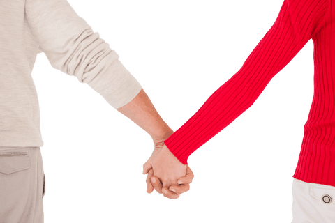 Transparent Couple Holding Hands in Rear View - Download Free Stock Videos Pikwizard.com