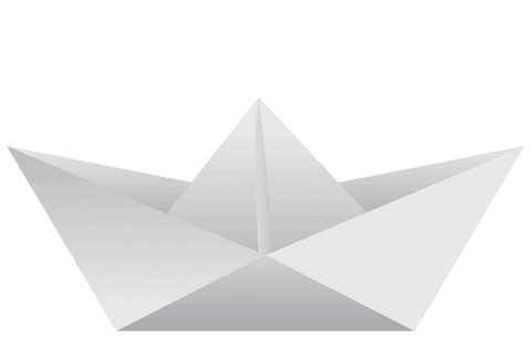 transparent virtual origami paper boat on white background - Download Free Stock Videos Pikwizard.com
