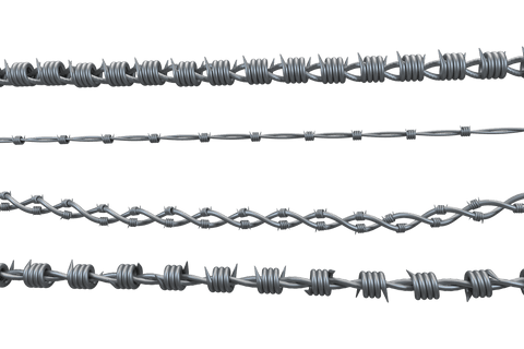 transparent digital illustration of barbed wire rows - Download Free Stock Videos Pikwizard.com