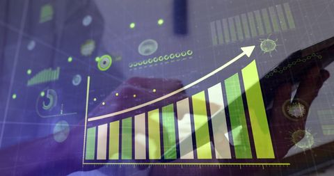 Doctor Analyzing COVID-19 Data on Digital Tablet