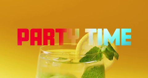 Refreshing celebration theme with citrus cocktail