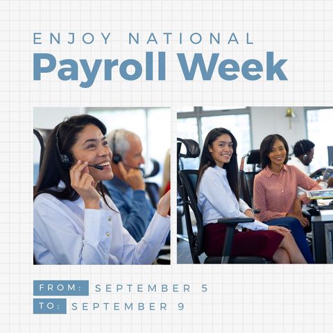multiracial business team celebrates national payroll week at office - Download Free Stock Templates Pikwizard.com