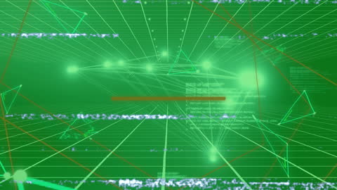 Futuristic Virtual Interface with Data Visualization