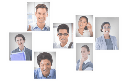 Diverse Business Professionals on Transparent Background Collage - Download Free Stock Videos Pikwizard.com