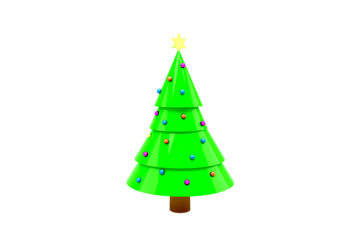 colorful decorated christmas tree on transparent background - Download Free Stock Videos Pikwizard.com
