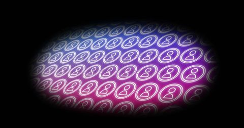 Digital Connection Pattern with Pink People Icons on Gradient Background - Download Free Stock Images Pikwizard.com