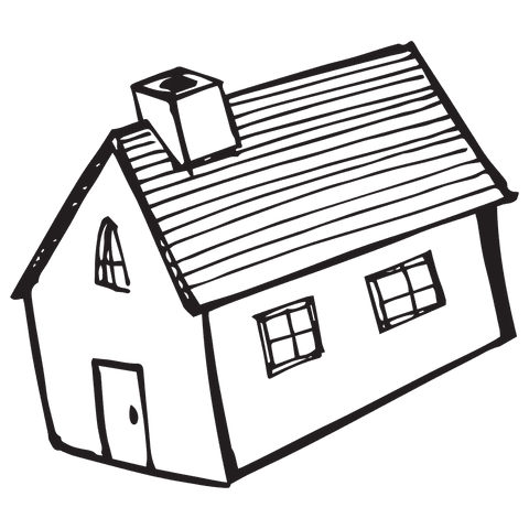 black house outline on transparent background - Download Free Stock Videos Pikwizard.com