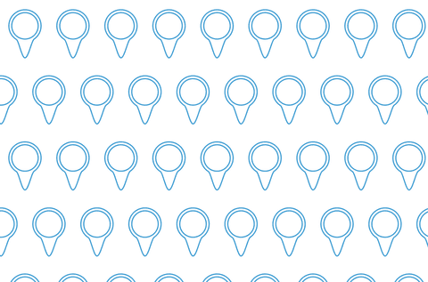 repeated blue map pins pattern on transparent background - Download Free Stock Videos Pikwizard.com