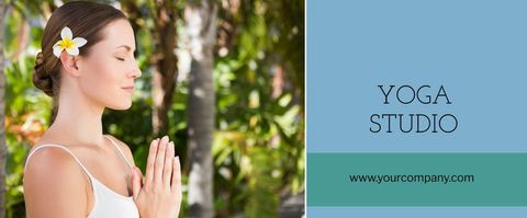 Serene Woman in Meditation for Yoga Studio Advertisement - Download Free Stock Templates Pikwizard.com