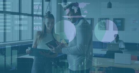 Financial Data Interface with Business Professionals in Office