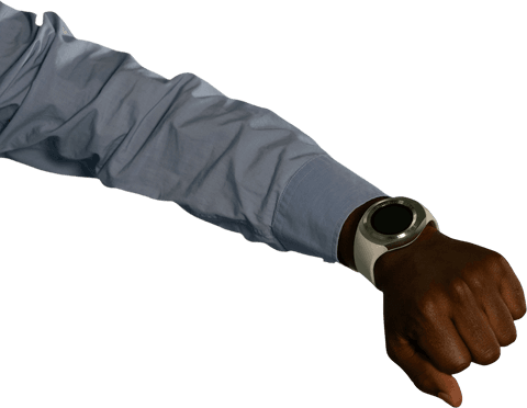 Transparent Close-Up Hand Wearing Smartwatch with Formal Attire - Download Free Stock Videos Pikwizard.com