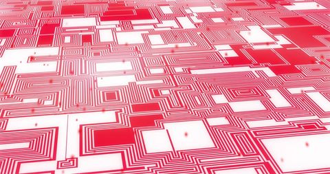 abstract circuit board with red geometric patterns - Download Free Stock Images Pikwizard.com