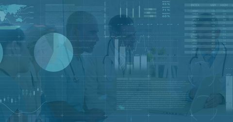 Collaboration of Doctors and Financial Data Analysis - Download Free Stock Images Pikwizard.com