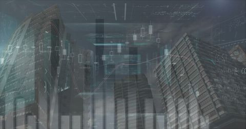 Skyscrapers and Financial Charts Represent Economic Growth Dynamics - Download Free Stock Images Pikwizard.com