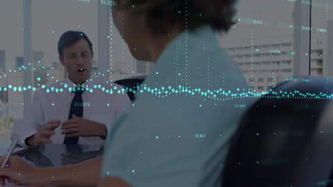 Dynamic Overlay of Financial Data on Office Meeting