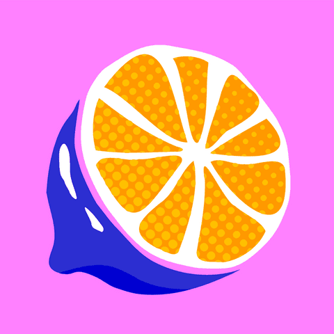 Flat Design Transparent Citrus Icon Floating with Modern Style - Download Free Stock Videos Pikwizard.com