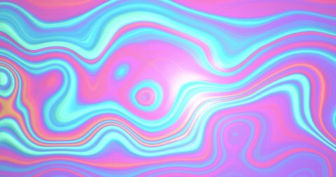 Vibrant pastel liquid movement pattern in swirling abstraction