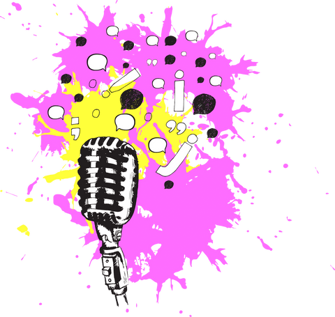 vintage microphone with vibrant colors on transparent background - Download Free Stock Videos Pikwizard.com