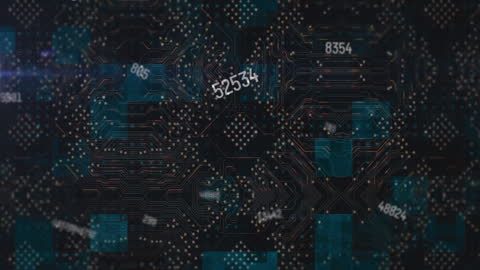 Futuristic Circuitry and Data Visualization Concept