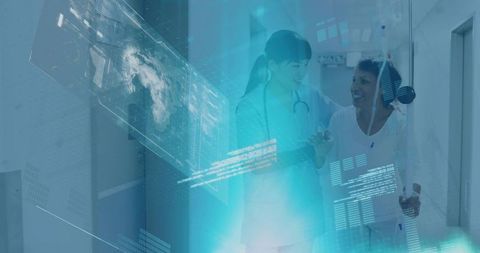 Modern healthcare technology with telemedicine integration