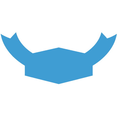 Blue Bull Horns Banner on Transparent Background for Creative Use - Download Free Stock Videos Pikwizard.com