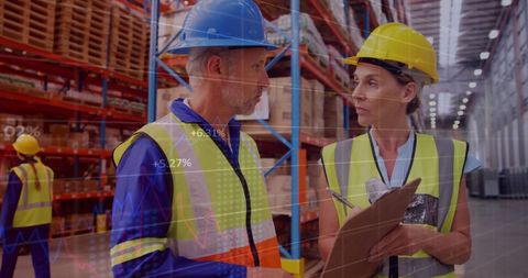 Warehouse Team Collaborating on Data-Driven Decisions - Download Free Stock Images Pikwizard.com