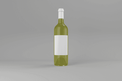transparent green wine bottle mockup on plain background - Download Free Stock Videos Pikwizard.com