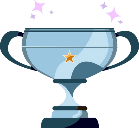 elegant metallic trophy with gold star on transparent background - Download Free Stock Videos Pikwizard.com