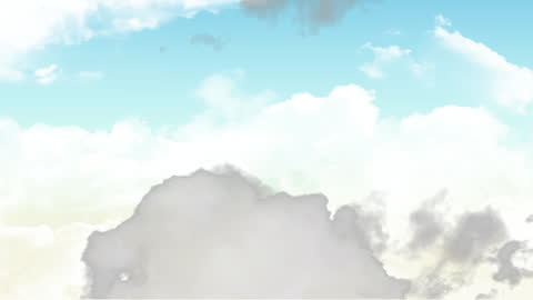 Serene Sky with Dynamic Clouds Background Animation