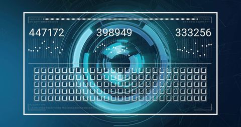 Futuristic Digital Security Code Interface Displaying Cyber Elements - Download Free Stock Images Pikwizard.com