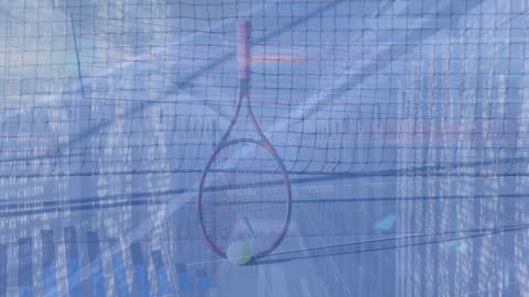 Tennis and Technology Fusion in Digital Interface Animation