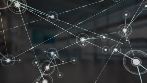 Digital Network Connections Background Animation