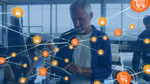 Digital Networking and Technology Concept