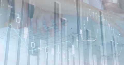 Team Discussing Ideas with Digital Financial Graph Overlay - Download Free Stock Images Pikwizard.com