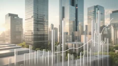 Modern Financial Growth in Urban Business District
