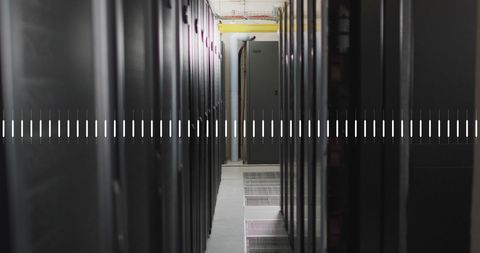 graph overlay on data server racks showcasing analytics and technology - Download Free Stock Images Pikwizard.com