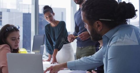 Diverse Business Team Collaborates on Financial Project in Modern Office - Download Free Stock Images Pikwizard.com