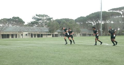 soccer players practicing agility and teamwork outdoors - Download Free Stock Images Pikwizard.com