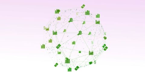 Digital Network Sphere with Financial Icons Featuring Global Connectivity - Download Free Stock Images Pikwizard.com