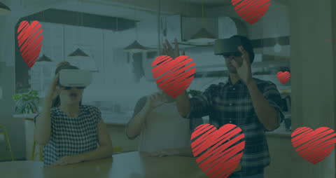 People Exploring Virtual Reality Technology in Creative Space