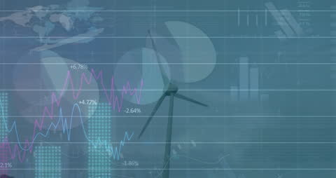 Financial Data Integration with Wind Turbine Overlay