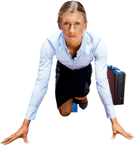 transparent businesswoman sprint starting in professional attire - Download Free Stock Videos Pikwizard.com