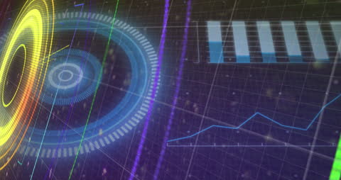 Digital Data Processing with Animated Interface Elements