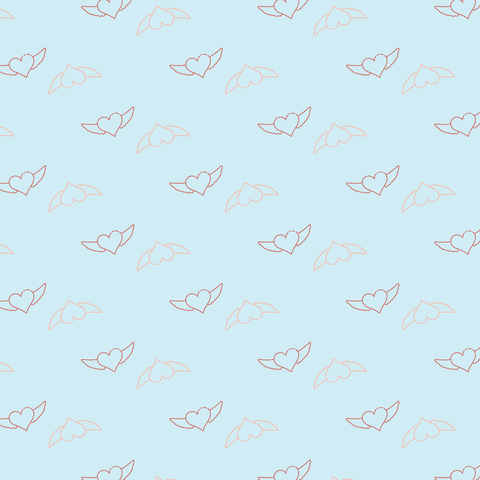 flying heart pattern on transparent blue background - Download Free Stock Videos Pikwizard.com
