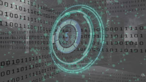 Digital Technology Concepts with Countdown Timer Overlay